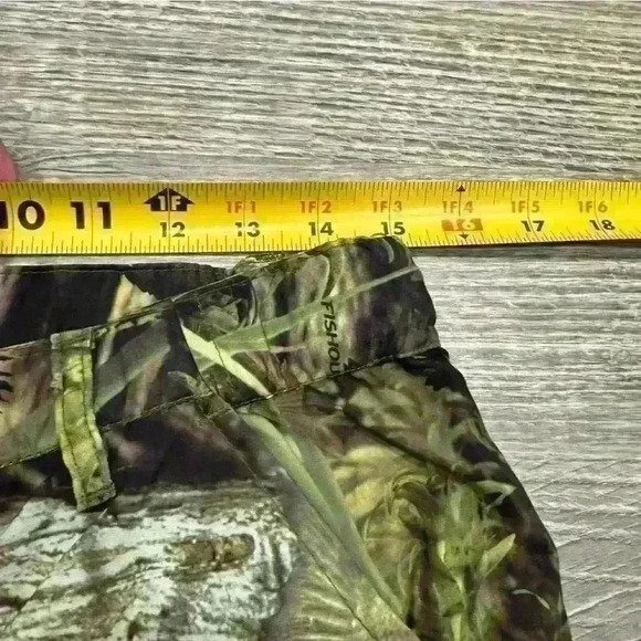 Paramount Outdoors Mens Fishouflage Bass Shorts Fish Print Cargo Pockets Small - Picture 6 of 13